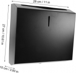 Seinale kinnitatav salvr&auml;tikute karp-dosaator lukustatava lukuga Doitool, must