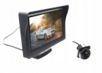 Smart-auto lcd monitori komplekt 4,3" rca + tagurduskaamera cvbs 120&deg;