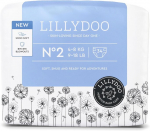 Lillydoo Nahas&otilde;bralikud Beebi M&auml;hkmed - Suurus 2 (4-8 kg), Pakis 34 tk, Kindel Lekke Kaitse, Pehmed, Ilma L&otilde;hnaainete ja Losjoonideta Tundlikule Nahale, Dermatoloogiliselt Testitud