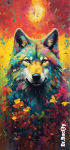 Kiiresti kuivav kahepoolne r&auml;tik Dr. Bacty 70&times;140 cm &ldquo;Wolf&rdquo;