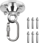 Vastupidav laekonks raskete t&uuml;&uuml;blitega, 360&deg; p&ouml;&ouml;rlev roostevabast terasest laekinnitus laste poksikoti jaoks, riputuskoormus kuni 600 kg vertikaalse riidest tropitreeneri riputamiseks