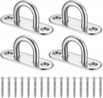 Zhujiehigh roostevabast terasest laekonksud, 4 tk, kiigekonksud kuni 150 kg, v&otilde;rkkiige hoidik, poksikoti kinnitus, laekinnitus riputamiseks, ripptool, v&otilde;rkkiik, poksikott, jooga, vastupidav konks