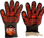 Tulekindlad Beefstone Bbq grillimiskindad kuumakindlad pestavad ahjukindad k&uuml;psetuskindad silikoonist deyan kiust puuvillased 34 cm 1 paar