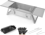 Kaasaskantav s&ouml;egrill, kokkupandav, roostevaba teras, 54x21x17,5 cm