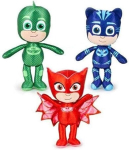 Pj masks komplekt 3 pehmed m&auml;nguasjad 22cm originaal owlette catboy gekko