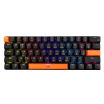 Baracuda BGK-03111 Dolphin Black &ndash; 61-klahviga RGB mehaaniline m&auml;nguklaviatuur (punased l&uuml;litid, USA paigutus)