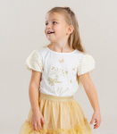 Boboli t&uuml;drukute T-s&auml;rk 701031*1111, valge/kuldne