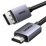 UGREEN DISPLAYPORT-HDMI kaabel 2M arvutimonitorile 4K telerile