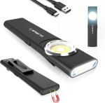 Klarus E5 Usb C laetav v&auml;ike taskulamp, Cob t&ouml;&ouml;valgusti, 600 luumenit, lame mini taskulamp magnetilise aluse ja pandlaga, sobib hoolduseks, telkimiseks, matkamiseks, h&auml;daolukordadeks jne.