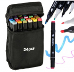 Kahepoolsete markerite komplekt, 24 tk