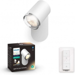 Philips Hue White Ambiance Adore kohtvalgusti 1 pirn valge 250 lm koos dimmerl&uuml;litiga, vannitoavalgustus, h&auml;mardatav, k&otilde;ik valged varjundid, juhitav &auml;pi kaudu, &uuml;hildub Amazon Alexa'ga (echo, Echo Dot)