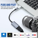 Video salvestuskaart, usb 3.0 hdmi kuni usb c helisalvestuskaart, 4k 1080p60 salvestus type-c adapteriseadmetega m&auml;ngude otse&uuml;lekande videosalvestile, &uuml;hildub windows mac os s&uuml;steemiga jne.
