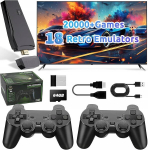 Retro konsool 20000 m&auml;ngu Tv m&auml;ng teler emulaator 2 juhtmevaba pulti