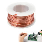 Vasktraat, 2 mm vasktraat, emailitud vasktraat, loomulik temperatuuriklass, elektromagnetilise mootori mudeli valmistamiseks (0,2 mm x 10 m)