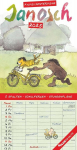 Alpha Edition - Janosch 2025 pereplaneerija, 22 x 45 cm, kalender 5 veeruga kohtumistele, palju ruumi m&auml;rkmete jaoks, kuu faasid, puhkuse kuup&auml;evad De/at/ch ja saksa kalender
