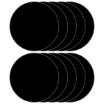 Zesabge 10 akr&uuml;&uuml;lplaadi pakend, mustad akr&uuml;&uuml;lkettad, 10 cm &uuml;mmargused plastplaadid, akr&uuml;&uuml;lplastist plaadid maalimis-, meisterdamis- ja projektin&auml;itusteks