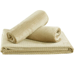 Pehme velvetist voodikatte komplekt diivanile ja tugitoolidele Sara Home Premium beež