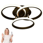 Must riputatav &uuml;mmargune LED laelamp 3 r&otilde;ngast &ndash; modernne l&uuml;hter elutuppa