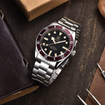 Benyar meeste mehaanilised automaatsed k&auml;ekellad, s&otilde;jav&auml;e kell, veekindel 100 m, st6 mehhanism