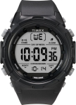 Timex Sport meeste k&auml;ekell 50mm must vaikrihm digitaalne sihverplaat must korpus Tw5m61900, must, modernne
