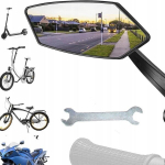 2 tk must jalgratta tahavaatepeegel 360&deg; reguleerimisega abs+klaas eleglide