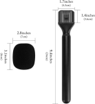 Geekria juhtmevaba intervjuu mikrofoni adapter, Mic Go k&auml;eshoitav adapter tuulekaitsega, mikrofoni k&auml;epideme kinnitus &uuml;hildub Dji Mic 1, Mic 2, Rode Wireless Go Ii (must)