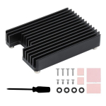 Waveshare heatsink spetsiaalne alumiiniumist heatsink raspberry pi compute module 4 cm4 soojuse hajutamiseks cm4-heatsink-b koos antenniosa jaoks sobiva ruumiga