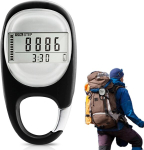 1 tk 3d-pedometer klipsiga, kaasaskantav digitaalne pedomeetriklamber, t&auml;pne pedomeeter ilma rakenduse ja mobiiltelefonita, pedomeeter pahkluule, kalorikulu, ideaalne k&otilde;ndimiseks, jooksmiseks, sportimiseks