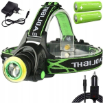 Led Cob pealamp, v&otilde;imas turismi pealamp 18650 zoom funktsiooniga