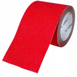 Pvc libisemisvastane teip, 100 mm x 5 m, punane