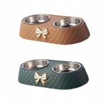 Komplekt 2 topeltkaussi koertele ja kassidele, eemaldatav veejaotur