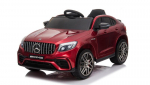 &Uuml;hekohaline laste elektriauto Mercedes Benz GLC 63S lakitud 4x4, Dark Red