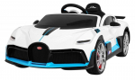 &Uuml;hekohaline laste elektriauto Bugatti Divo, valge