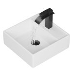 Ristk&uuml;likukujuline valamu valge keraamiline vannituba Granitan Arco