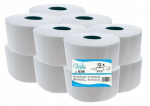 Tualettpaber valge jumbo 145m tselluloos suur komplekt 12 rulli