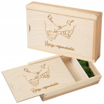 Puidust karp fotodele Paarile, l&uuml;kandkaas, pulm