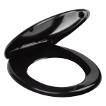 Aeglaselt sulguv WC-poti kaas Kerra Julia Black