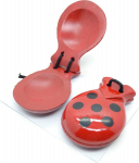 Hispaania puidust kastanjetihoidja t&auml;iskasvanutele - punane ja must