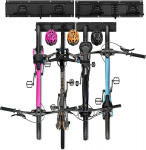 Hutigertech jalgrattahoidja seinale kinnitatav jalgratastele ja kiivrikonksudele, jalgratta seinahoidik garaaži v&otilde;i koju, jalgratta seinavedrustus raamikaitsega