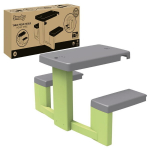 Smoby Life - Picnic table adaptable to Smoby houses - 2 benches