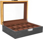 Yisentno kellakarp, t&auml;ispuidust kukkumis- ja kriimustusvastane kellade hoidja, kingitus poiss-s&otilde;brale meestele kellapoes