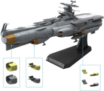 Bandai Hobby Space Battleship Yamato - 1/1000 Efcf Asuka klassi kiire lahingutoetuse laev/amfiibne r&uuml;nnakulaev Dx, hall