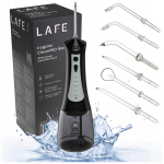 Juhtmevaba suuvesiir Lafe CleanPRO Black LAFFLO47480, 300 ml, 5 režiimi, 6 otsikut