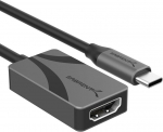 Sabrent Usb C kuni Hdmi adapter 8k@30hz & 4k@120hz - Plug and Play, Hdr10/dolby Vision tugi, &uuml;hildub s&uuml;learvutite, tahvelarvutite, nutitelefonide, m&auml;nguseadmetega - kaasaskantav alumiiniumist disain (da-ch8k)