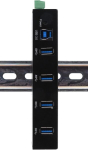 Ex-11234hms 4 pordi usb 3.2 gen 1 hub din-rail komplekt ja seina via vl811+ kiibistik