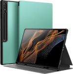 Jetech &uuml;mbris Samsung Galaxy Tab S8 Ultra 14.6 tolli 2022 jaoks koos S Pen hoidikuga, &otilde;huke folio-alus tahvelarvuti kaitse&uuml;mbris, mitme nurga vaade (roheline)
