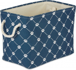 Bone Dry lemmikloomatarvete hoiukollektsioon k&auml;pa- ja luumustriga, suur, ristk&uuml;likukujuline, 44 x 30 x 38 cm, tumesinine