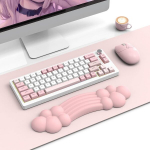 Ziyou Lang Pink Cloud Rainbow randmetugi mehaanilisele Tkl klaviatuurile Full Size/60%/65%/75%/80%/96%, armas randmetugi Pu pinnaga, libisemiskindla kummist alusega Mac/pc jaoks