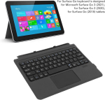 Estink juhtmevaba bt klaviatuur surface go jaoks puuteplaadiga microsoft surface go 3 2021, surface go 2 2020, surface go 2018 jaoks