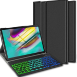 Claelech qwerty klaviatuurikohver galaxy tab s4 10.5 (qwerty) jaoks, magnetiline &otilde;huke nahast &uuml;mbris samsung galaxy tab s4 t830 t835 jaoks taustavalgustusega bluetooth klaviatuuriga
